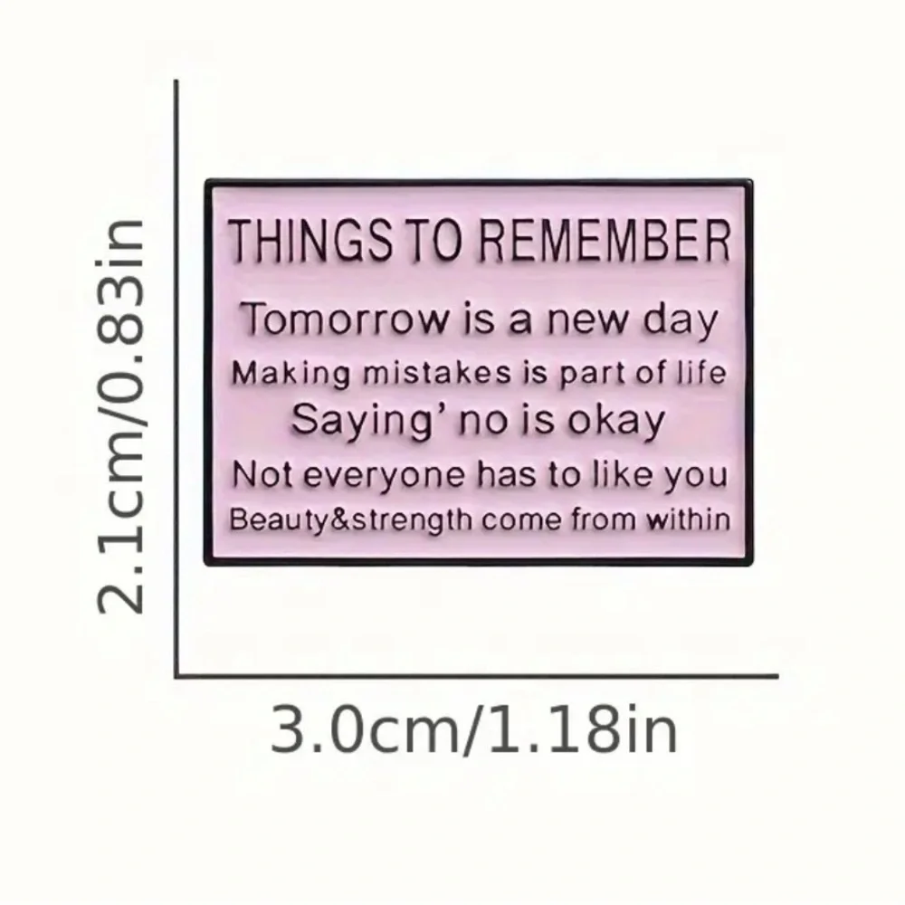 3/$25 Inspirational Quote “Things to Remember Tomorrow is a New Day…” Pi…